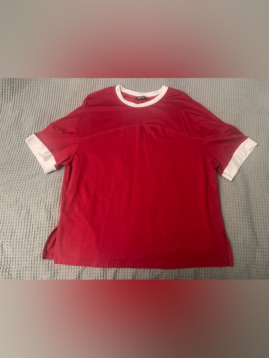 Tops - Red Ringer Tee with White Trim